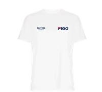 Luis Figo Logo Men's T-Shirt - White / 2XL