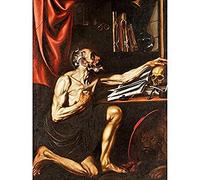 Luis Tristan St Jerome Doing Penance In His Study Art Print Canvas Premium Wall Decor Poster Mural