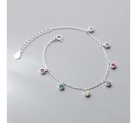 LuisFranklin Bracelet Women Bracelets Girls Gift Jewellery Link Chain Tassel Colorful Round Bead Charm Bracelets For Women Jewelry Gifts