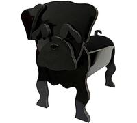 LUIVZD Creative Wooden Planter Animal Resin Flowerpot Dog Planter Plant Pots Cute Animal Dog and Goat Shaped Flower Pot, Interesting Plants Growth Container for Vegetables, Flowers, Herbs(Pug)