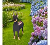 LUIVZD Doberman Dog Planter Plant Pots,Animal Shaped Cartoon Planter,Small Succulent Planter Handmade Plant Pot Indoor,Dog Lover Dream Gift,Home Kitchen Desk Garden Decor