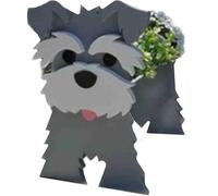 LUIVZD Dog Planter Plant Pots Succulent Pots Indoor Use Pvc Material A Set Of 1 Pieces For Kids, Small Potted Succulent Plant Pot With Drainage Hole, Antique Style(A)