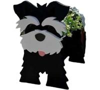 LUIVZD Dog Planter Plant Pots Succulent Pots Indoor Use Pvc Material A Set Of 1 Pieces For Kids, Small Potted Succulent Plant Pot With Drainage Hole, Antique Style(B)