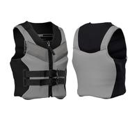 LUIVZD Swim Jacket - Adults Life Jackets, Buoyancy Aid Neoprene Sport Adult Swimming Vest Wakeboard Raft Rescue Boat Safety Life Vest(GREY,4XL)