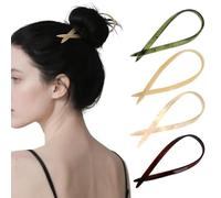 Luixenir 4 Pieces Fashion Hair Pins Colorful French Hair Pins for Women Girls Non Slip French Twisted Hair Clips for Buns Hair Styling Accessories