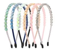 Luixenir 6 Pcs Headbands Elegant Crystal Hair bands Sparkly Diamante Headbands Non-slip Thin Head Band for Dancing, Parties, Daily Wear