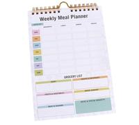 Luixenir Weekly Meal Planner with Tear-Off Grocery List, 52 Sheets Planner with Double Coil Binding, Weekly Meal Planner Pad for Breakfast Lunch Dinner, Perfect for Home Kitchen, Family & Fitness Use