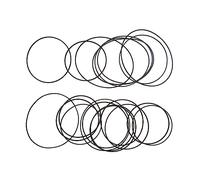 LUJIAXI 20PCS Rubber Belt Size 70-100mm Width 1mm for Recorders CDROM Video Machines Drive Machine Square Folded