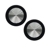 LUJIAXI 2PCS 3.54" Low Frequency Loudspeaker Diaphragm Woofers Radiator Music Bass Passive Repair Part Bass Diaphragm