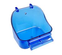 LUJIAXI Bird Bath Box Parakeet Caged Bird Bathing Tub With Standing Perch For Small Birds Budgies Parrots 2 Colors Bath For Cage Inside Cockatiel Parakeet Birds Parrot Conure Finch