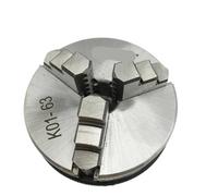 LUJIAYA 63mm 2.5"" Lathe Chuck Three Jaw Manual Mini Self-Centering Sanou Chuck K01-63 Thread Mount for Instrument