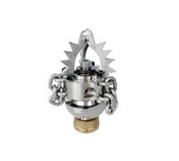 LUJIAYA Nozzle Rotating Nozzle High Pressure Pipeline Dredging Cleaning Ceramics Sewer Jetter Chain G1/2" Or G3/8"(3/8 Female 70LPM)