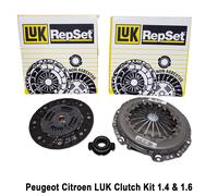LuK 3 Piece Clutch Kit & Release Bearing 620308400 Peugeot 106 206 306 Partner