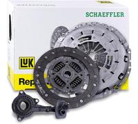 Clutch Kit 3pc (Cover+Plate+CSC) fits FORD TRANSIT TDCi 2.2D 06 to 14 250mm LuK