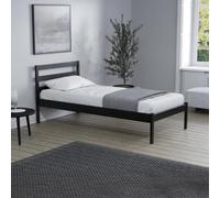 Luka Black Wooden Bed - Sizes Available