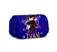 Luka Pencil Case Anime Till Ivan Pen Pouch Large Capacity 3D Print Pencil Bag Cartoon Double Layers Zip Pencil Box Student Stationary Gifts for Boys Girls Teens