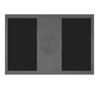 Lukada Induction Mat, 100% Silicone Mat for Induction, Induction Protection, Baking Mat, Hob Cover Plate, Pan Coasters, Pack of 2, Black, Large 25 x 45 cm, Perfect for Induction Hobs Bora