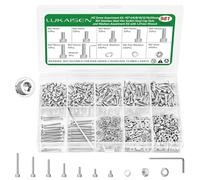 Lukaisen 981PCS M2 Stainless Steel Screws Nuts and Washers Assortment Kit, 304 Grade Socket Head Cap Micro Bolts Set with Spring & Flat Washers, Metric Fasteners for RC Drones, PC & Electronics Repair