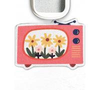 Lukamoo® Cute Cat Litter Mat (60x40cm), Large, for Kitty Litter & Cute Cat Litter Box, Accessories for Indoor Cats. (Retro Television)