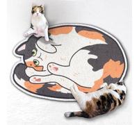 Lukamoo® Cute Cat Litter Mat (76x51cm), Large/L, for Kitty Litter & Cute Cat Litter Box