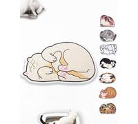 Lukamoo® Cute Cat Litter Mat (76x51cm), Large/L, for Kitty Litter & Cute Cat Litter Box