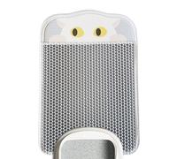 Lukamoo® Cute Double-Layer Litter Mat, Ideal for Tofu Litter and Large-Particle Pellet Litter (Fog Grey, Medium (24'' x 16''))