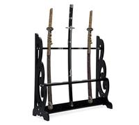 lukar 6 Tier Sword Stand Floor, Vertical Sword Rack Floor Standing, Large Sword Display Stand, Wooden Katana Holder Stand, Japanese Samurai Sword Holder