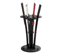 lukar 8 Tier Sword Stand Floor, Rotating Vertical Sword Display Stand, Wooden Standing Sword Rack, Large Sword Holder for Katana Samurai