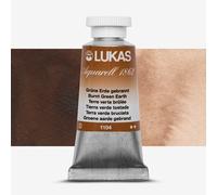 Lukas : 1862 : Watercolour Paint : 24ml : Burnt Green Earth