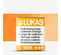 Lukas : 1862 : Watercolour Paint : Half Pan : Cadmium Orange