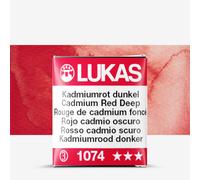 Lukas : 1862 : Watercolour Paint : Half Pan : Cadmium Red Deep