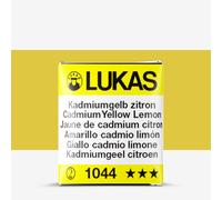 Lukas : 1862 : Watercolour Paint : Half Pan : Cadmium Yellow Lemon