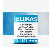 Lukas : 1862 : Watercolour Paint : Half Pan : Cerulean Blue