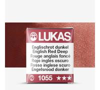 Lukas : 1862 : Watercolour Paint : Half Pan : English Red Deep