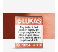 Lukas : 1862 : Watercolour Paint : Half Pan : English Red Light