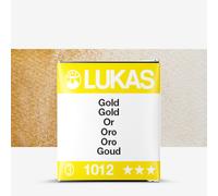 Lukas : 1862 : Watercolour Paint : Half Pan : Gold