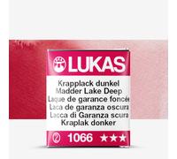 Lukas : 1862 : Watercolour Paint : Half Pan : Madder Lake Deep