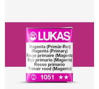 Lukas : 1862 : Watercolour Paint : Half Pan : Magenta Primary