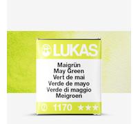 Lukas : 1862 : Watercolour Paint : Half Pan : May Green