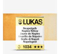 Lukas : 1862 : Watercolour Paint : Half Pan : Naples Yellow