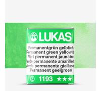 Lukas : 1862 : Watercolour Paint : Half Pan : Permanent Green Yellow