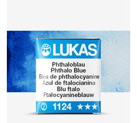 Lukas : 1862 : Watercolour Paint : Half Pan : Phthalo Blue