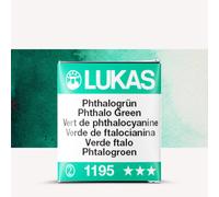 Lukas : 1862 : Watercolour Paint : Half Pan : Phthalo Green