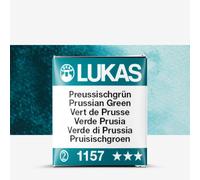 Lukas : 1862 : Watercolour Paint : Half Pan : Prussian Green