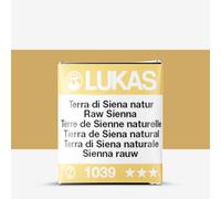 Lukas : 1862 : Watercolour Paint : Half Pan : Raw Sienna