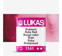 Lukas : 1862 : Watercolour Paint : Half Pan : Ruby Red