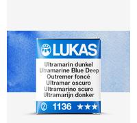 Lukas : 1862 : Watercolour Paint : Half Pan : Ultramarine Blue Deep