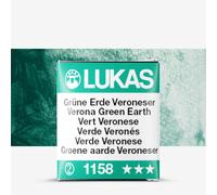 Lukas : 1862 : Watercolour Paint : Half Pan : Verona Green Earth