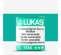 Lukas : 1862 : Watercolour Paint : Half Pan : Viridian Green