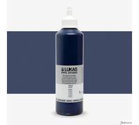 Lukas Cryl Studio Plastic Bottle Acrylic Paint Indigo 500 ml 1 pc